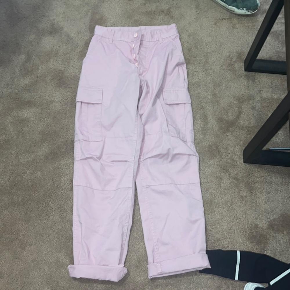 pink cargo pants